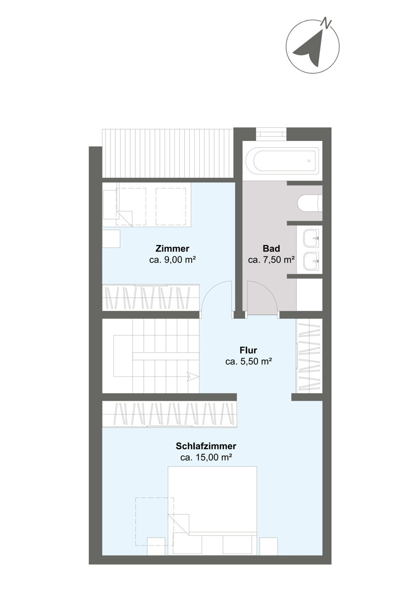 Grundriss Obergeschoss