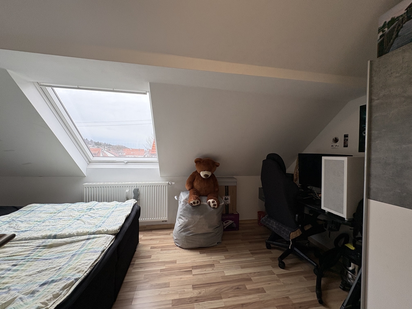 Arbeitsplatz im Schlafzimmer