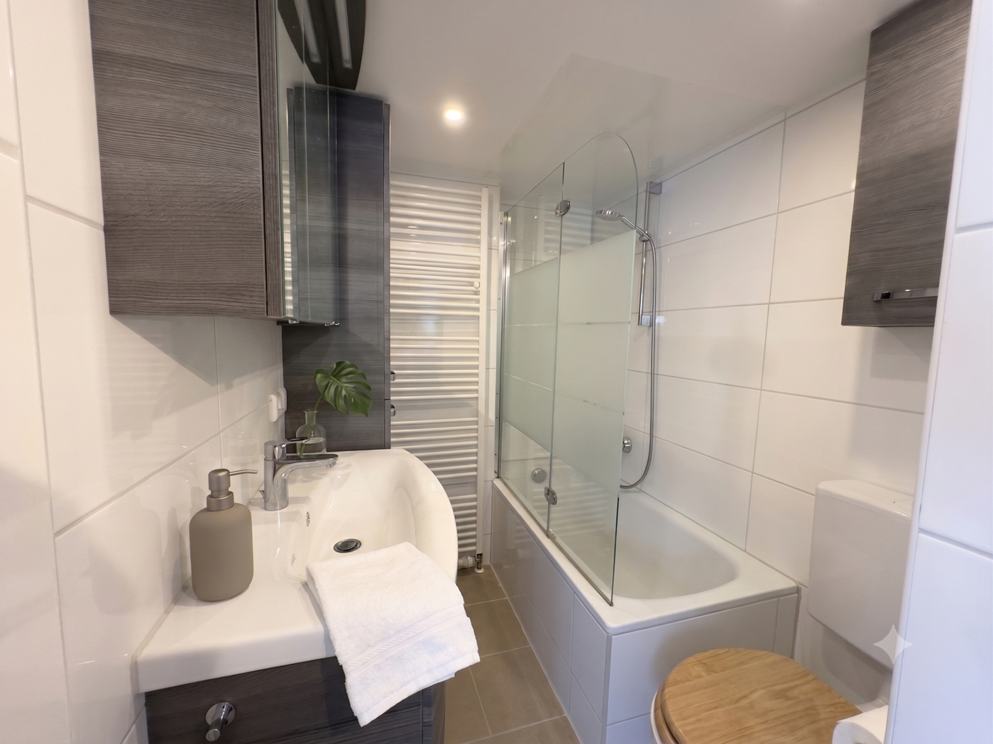 Badezimmer geräumt