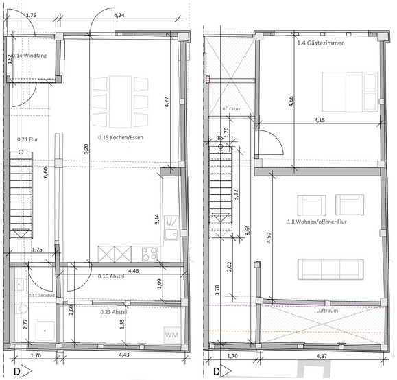 Grundriss EG und 1. OG