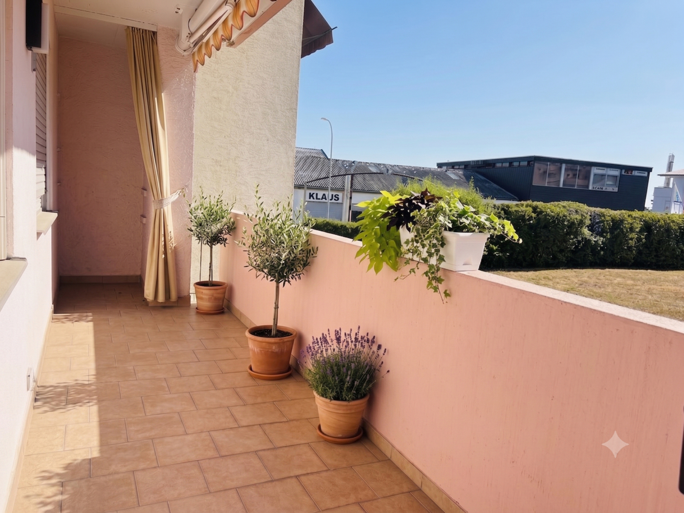 Balkon gereinigt