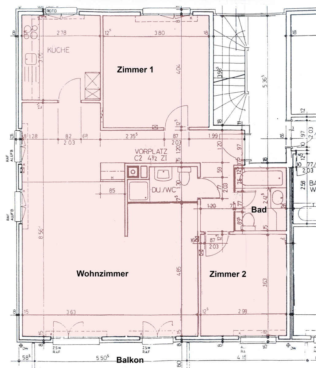Grundriss Wohnung