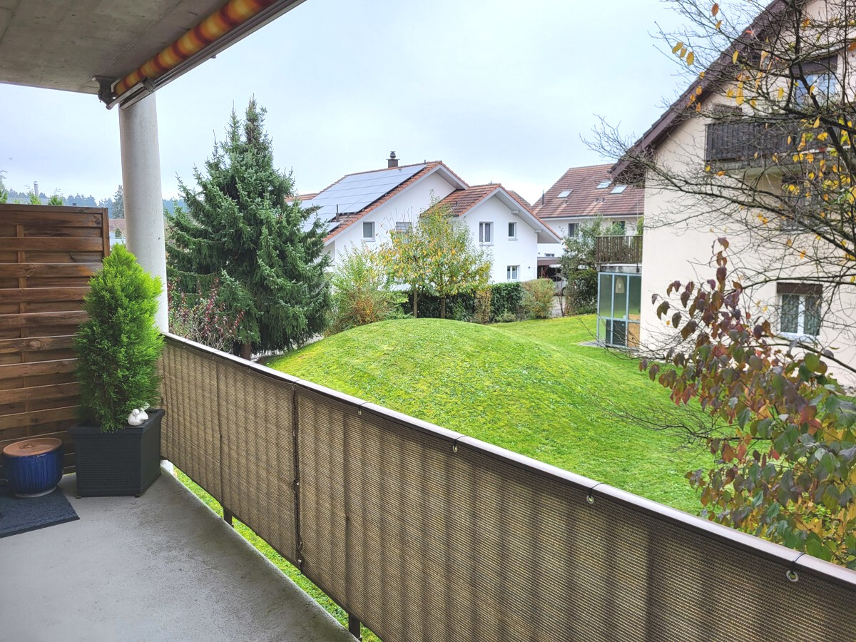 Blick vom Balkon