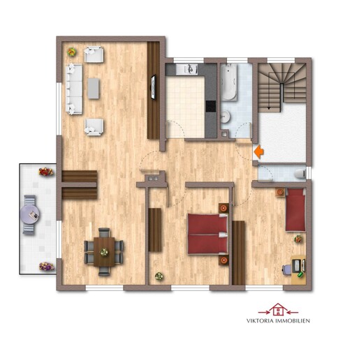 K262 Grundriss Obergeschoss und Erdgeschoss