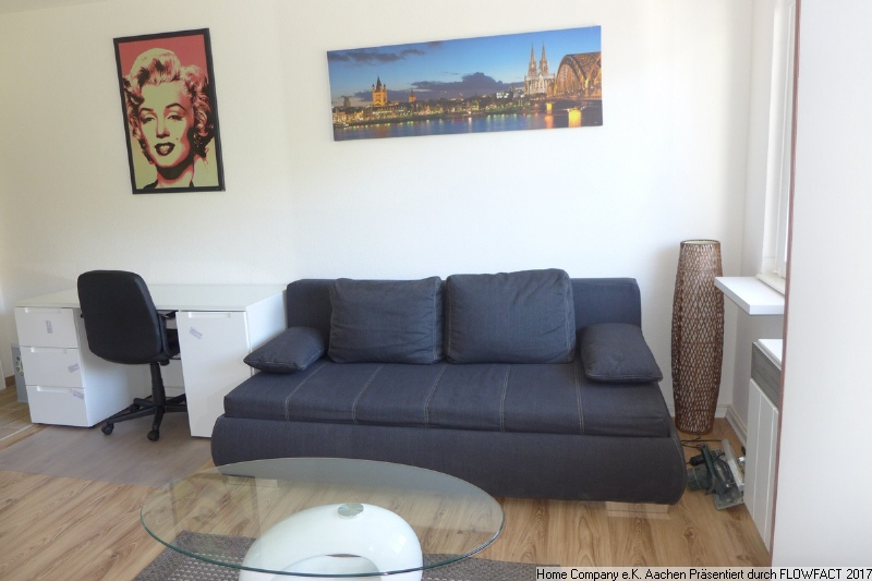 Aachen-City; Ruhiges, möbl. 1 Zi-App. mit Aussicht auf Stadtgarten - Photo 1