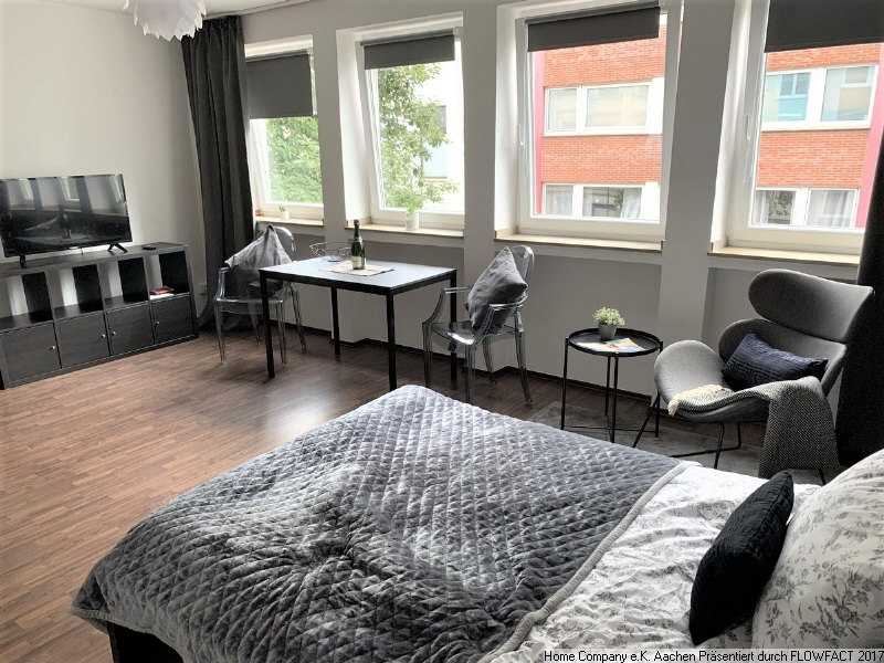 Aachen-zentrale, ruhige Lage: Modern möbl., komfortable 1 Zi-Whng., all incl. - Foto 3