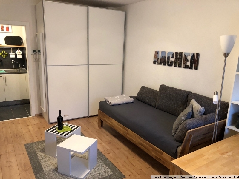 Aachen-City; Schick und modern möbl. 1 Zi-Appartm.; ruhige u. verkehrsgünst. Lage - Photo 2