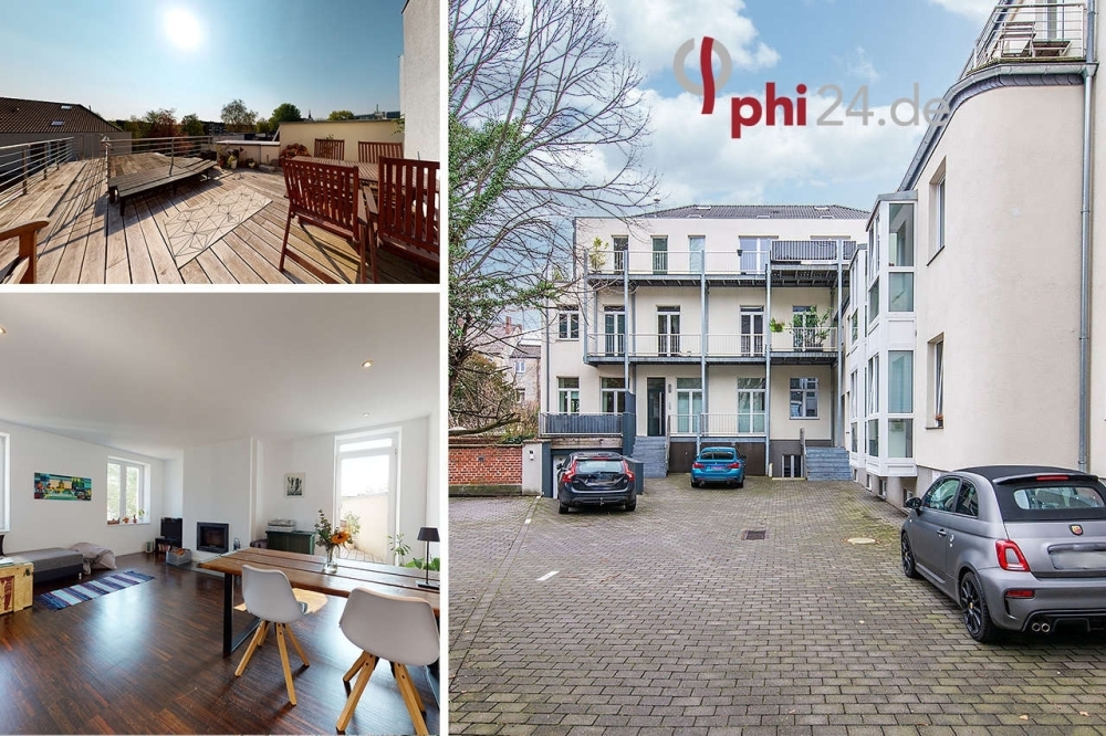 PHI AACHEN - Chance! Schicke Zwei-Zimmer-Wohnung mit Terrasse in Aachen-Zentrum! - Foto 3