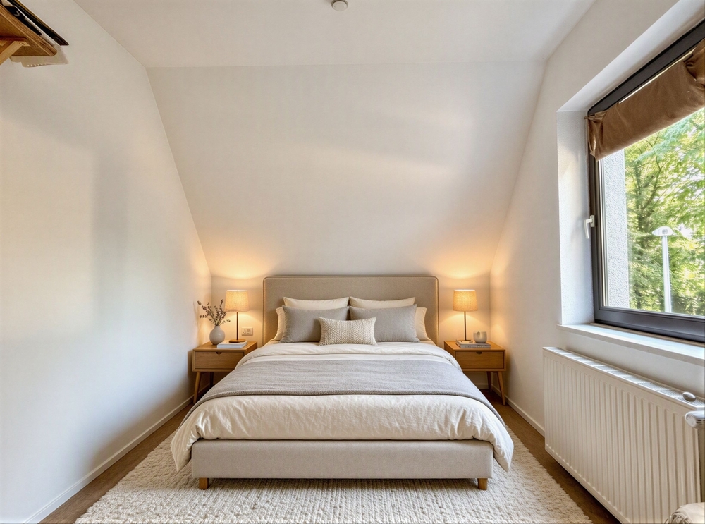 Schlafzimmer Obergeschoss möbliert