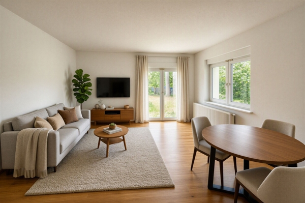 Wohnzimmer möbliert