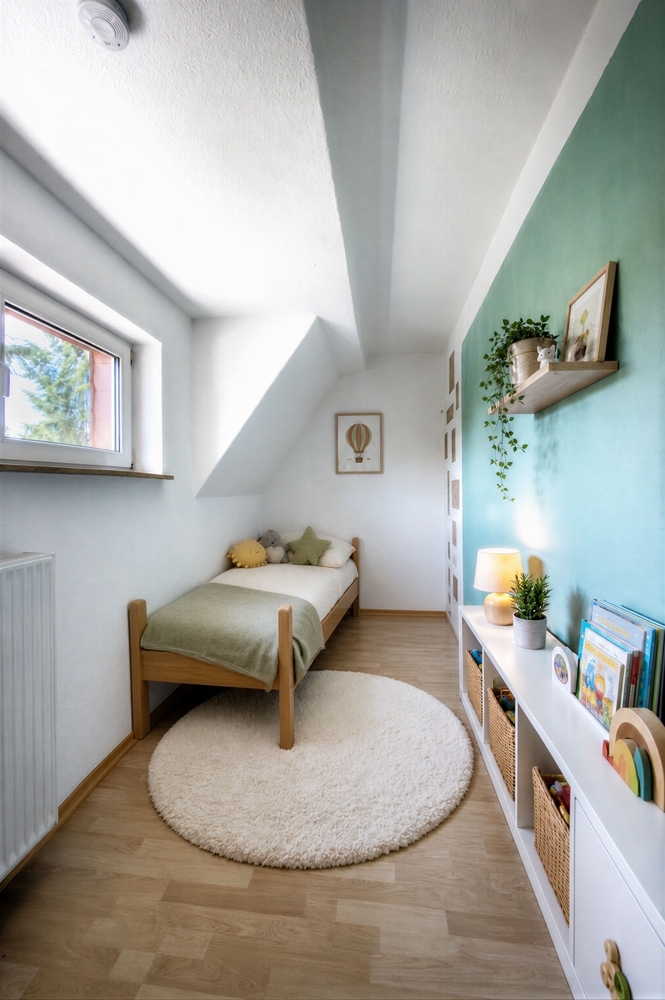 Kinderzimmer möbliert