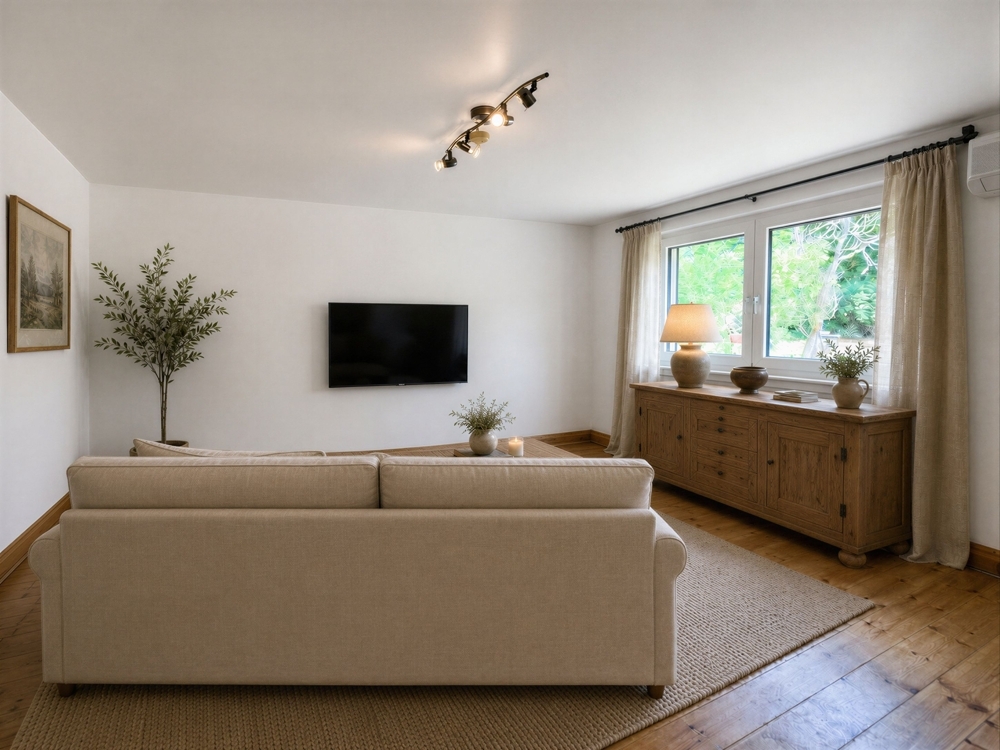 Wohnzimmer möbliert