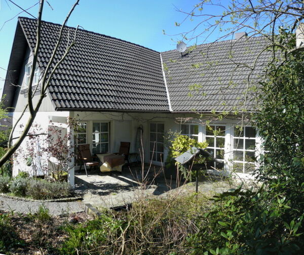 Terrasse mit Natursteinpflaster