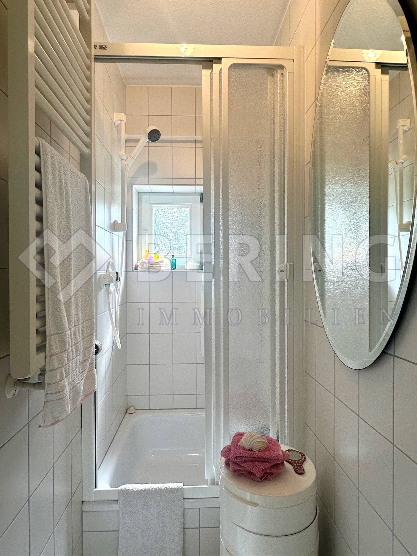 Dusche auf halber Etage