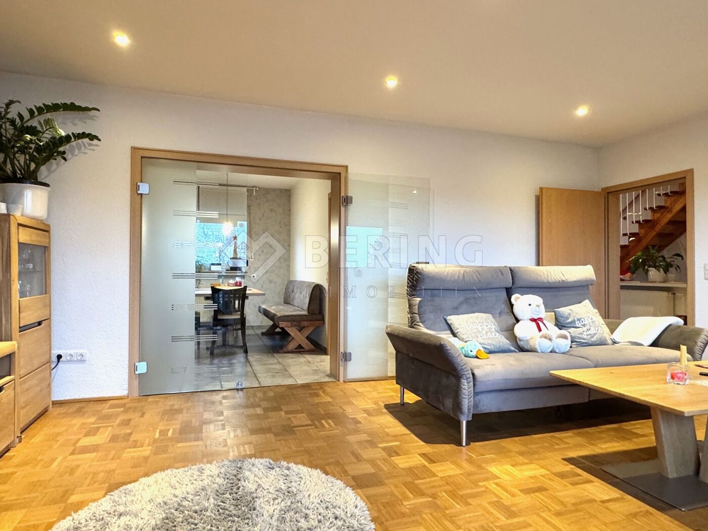 Wohnbereich m. Parkett