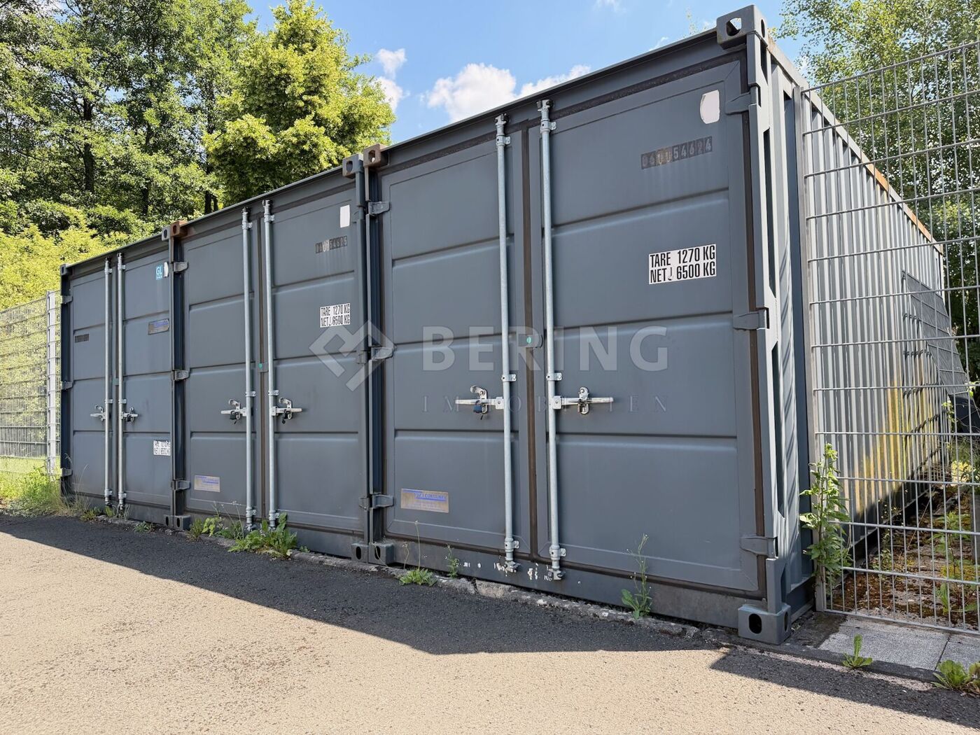 Übersee-Container mit Elektrik