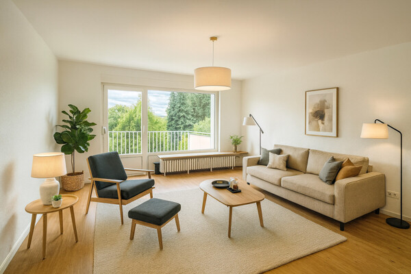 Wohnzimmer Möblierungsbeispiel