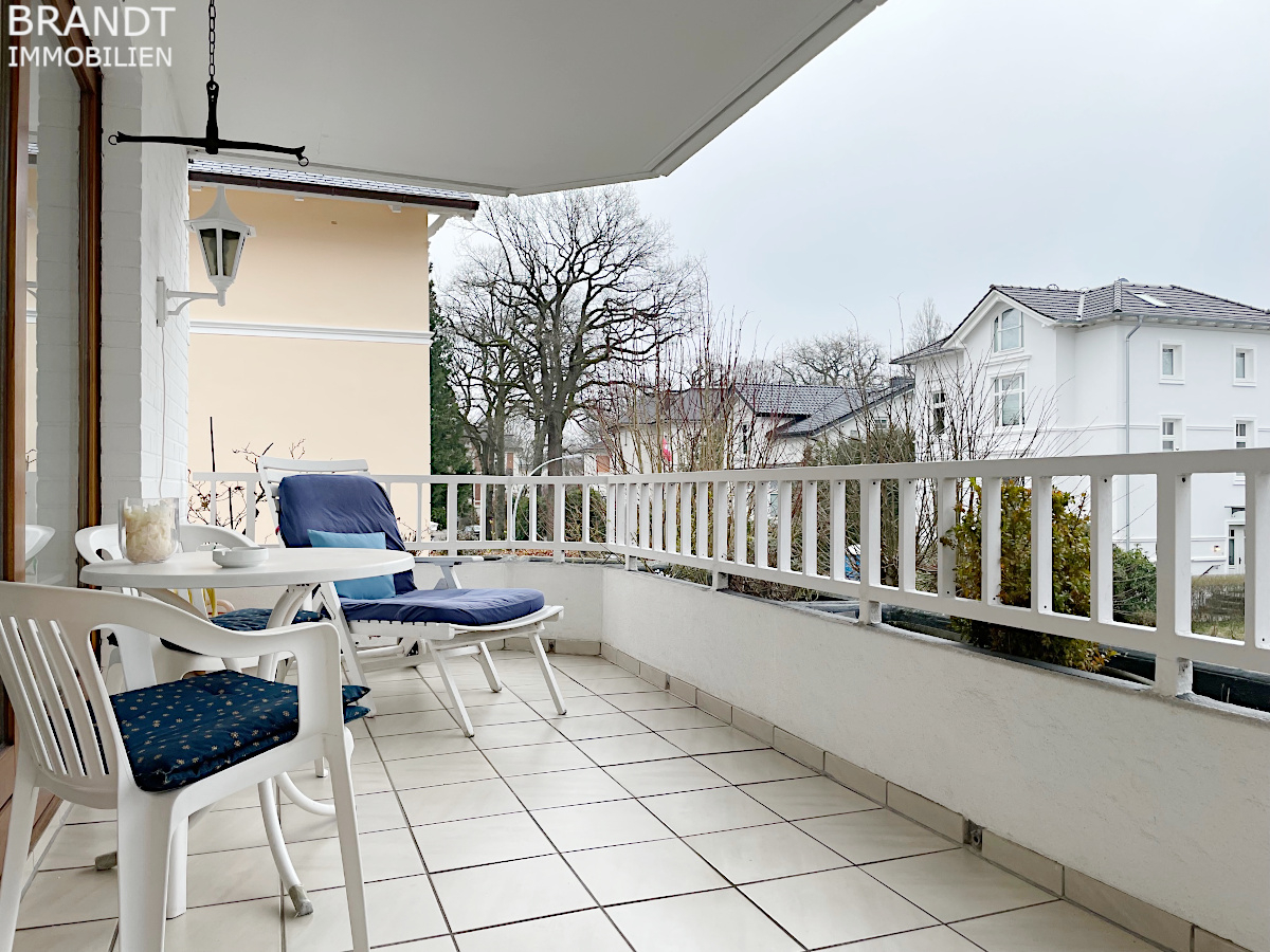 Möblierte 2-Zimmer-Wohnung / 45m² - mit großem Süd-Balkon in HH-Groß Flottbek - Foto 3
