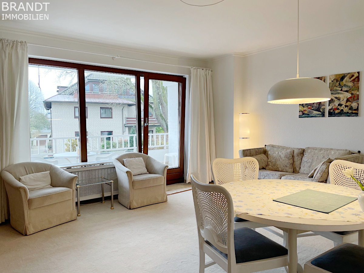 Möblierte 2-Zimmer-Wohnung / 45m² - mit großem Süd-Balkon in HH-Groß Flottbek - Foto 1
