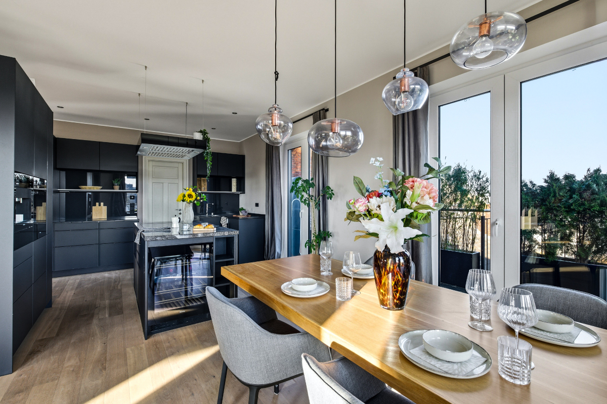 Modernes Penthouse mit Lift, Kamin, 2 Terrassen, 2 Bädern & Blick zum Fernsehturm in HH-Rotherbaum! - Foto 5