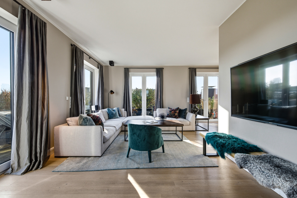 Modernes Penthouse mit Lift, Kamin, 2 Terrassen, 2 Bädern & Blick zum Fernsehturm in HH-Rotherbaum! - Foto 1