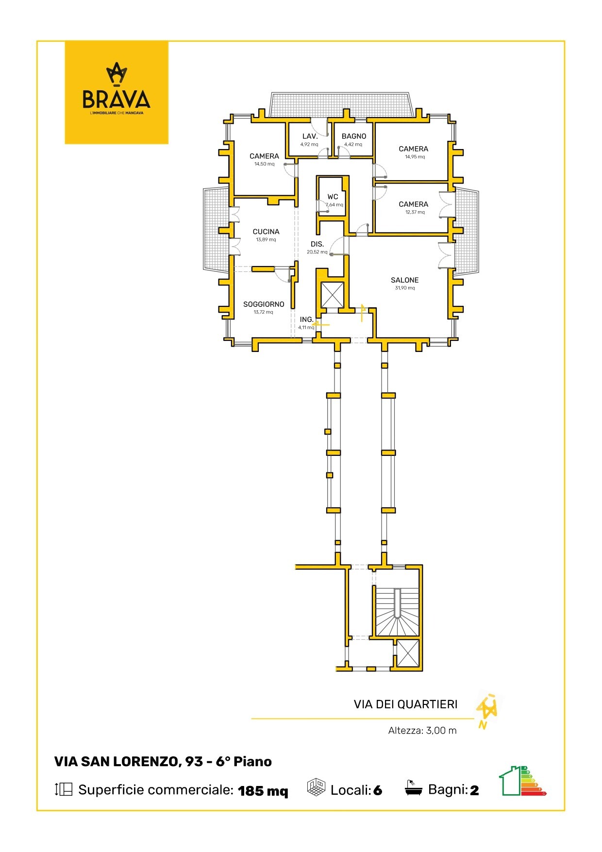 PLANIMETRIA COLORATA  VIA S LORENZO 93 P6_page-0001