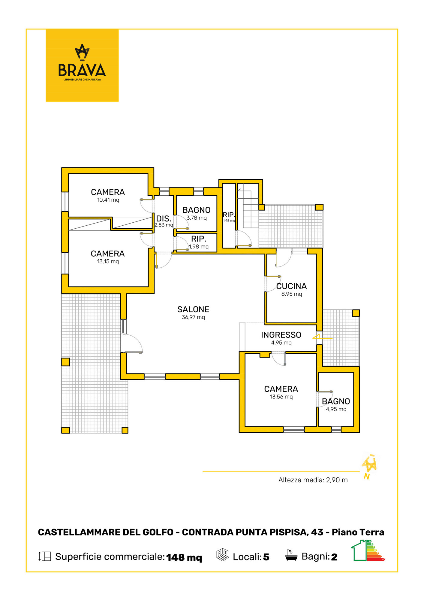114_BRAVA_CONTRADA PUNTA PISPISA n. 43 Piano T