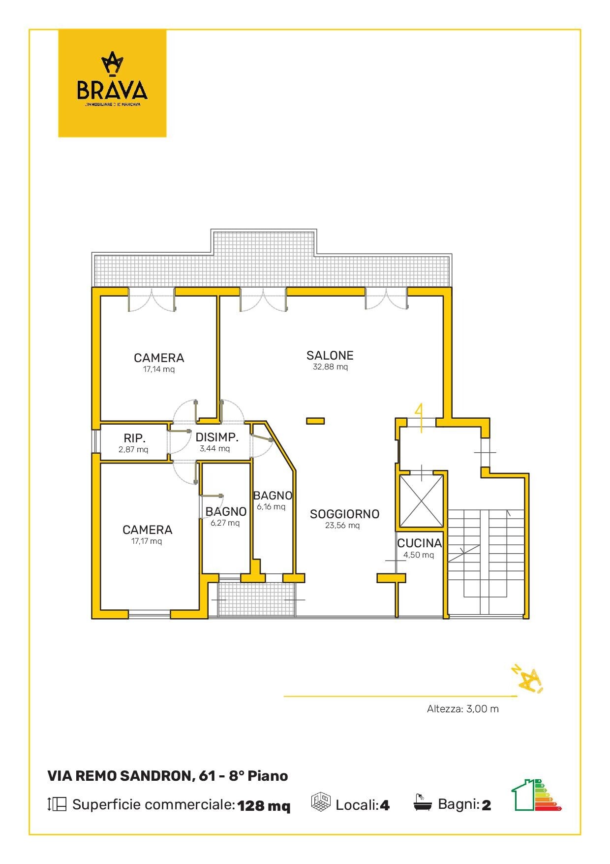 planim VIA REMO SANDRON n. 61