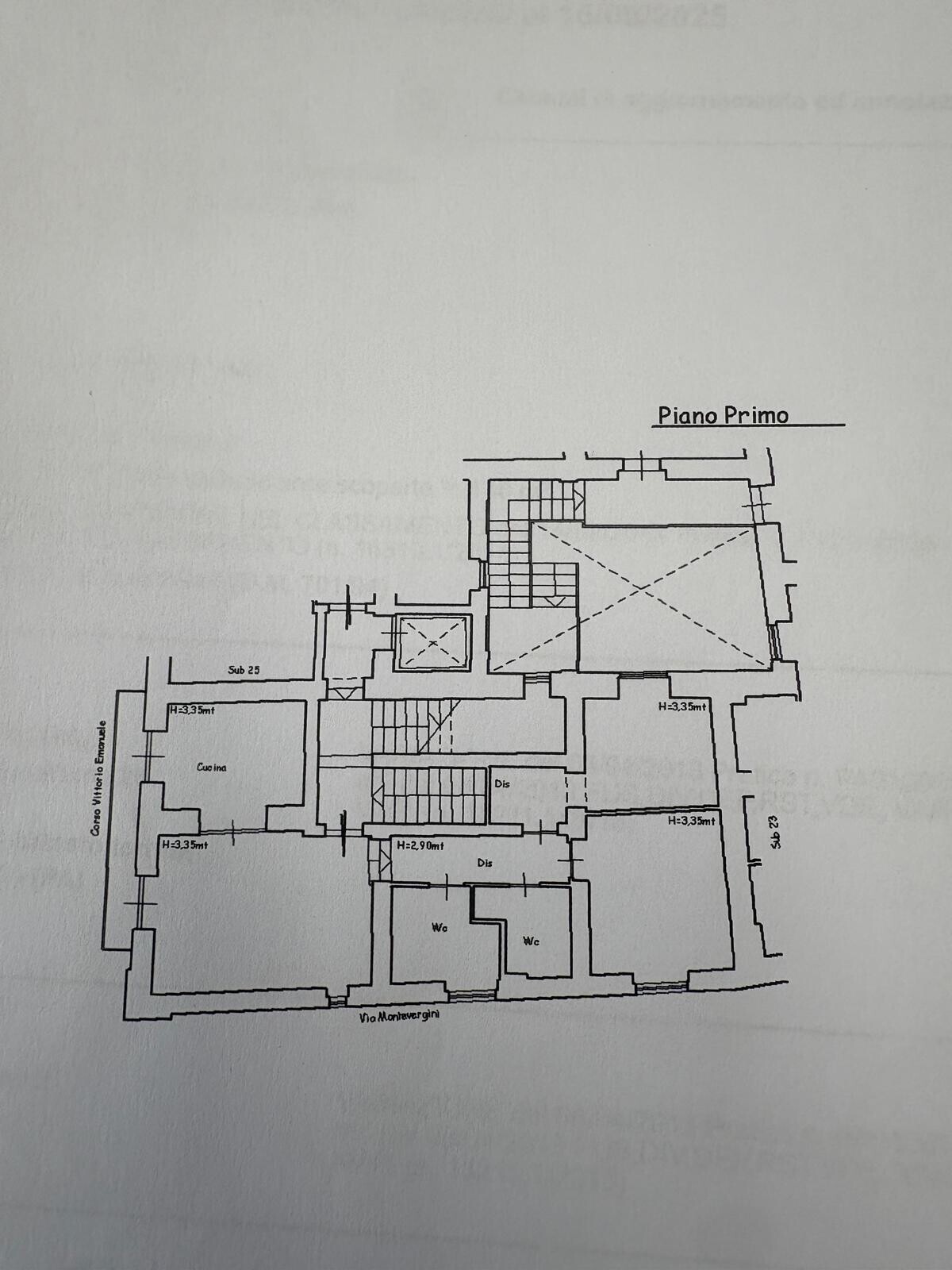 plan interno 1 - piano 1°