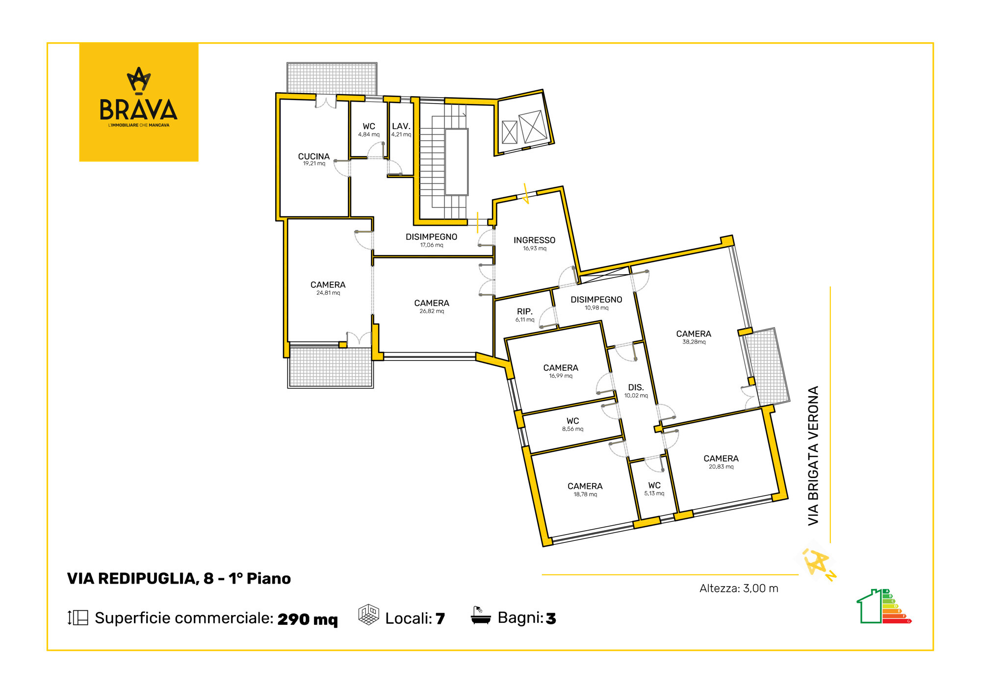 145_BRAVA_Plan_VIA REDIPUGLIA n. 8 Piano 1