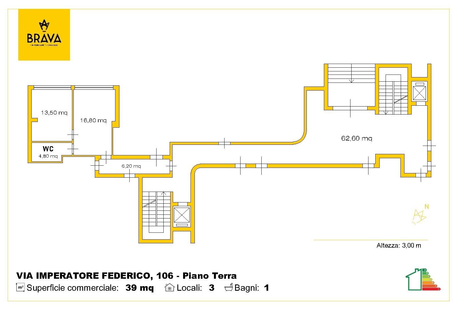 Planimetria Via Imperatore Federico 106 Palermo