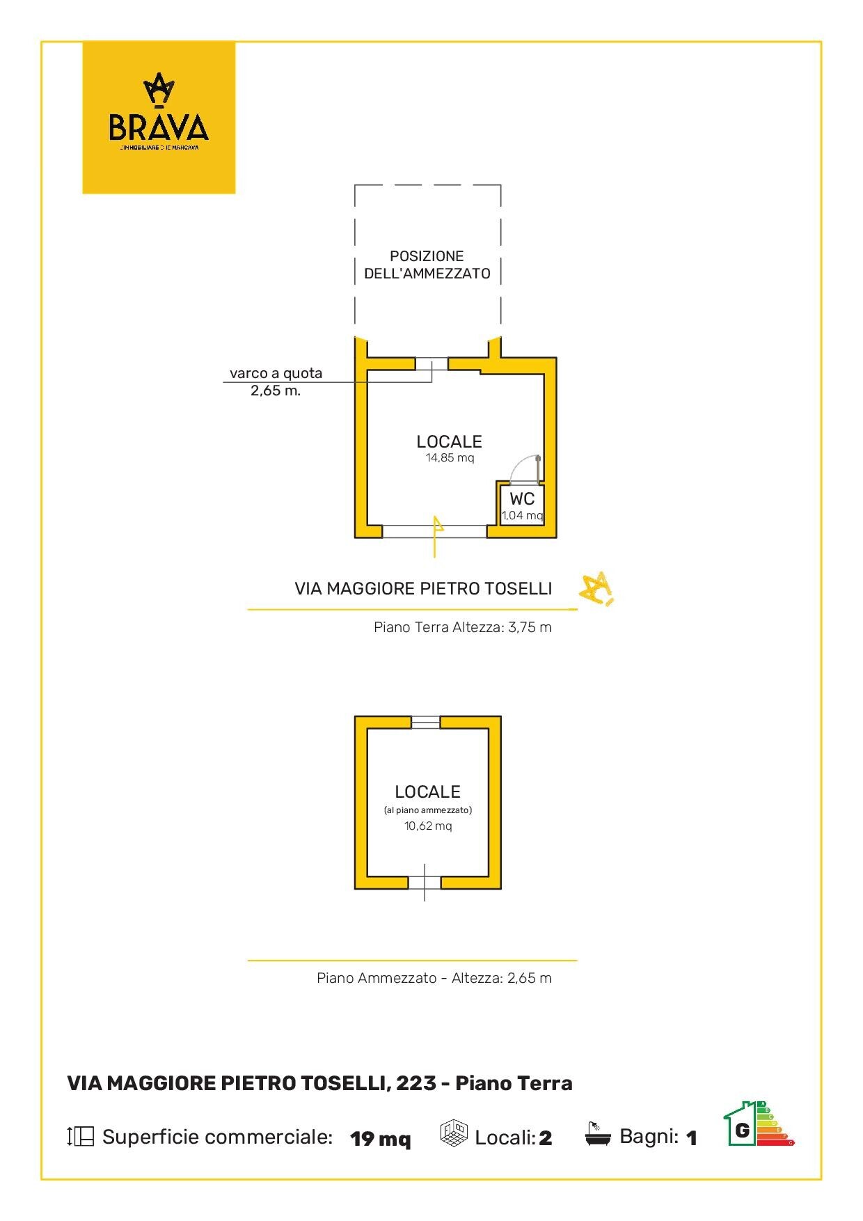 66_BRAVA_VIA MAGGIORE PIETRO TOSELLI n. 223 Piano T