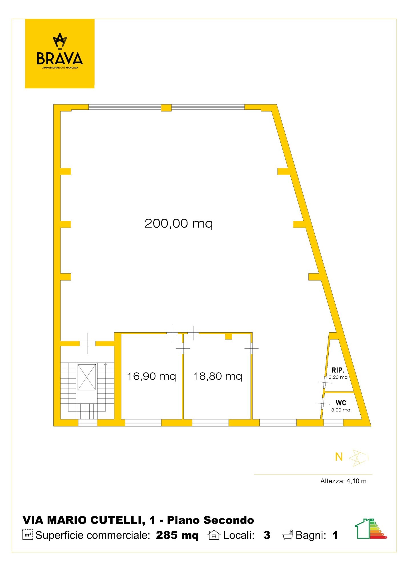 Planimetria Via Cutelli, 1 p2