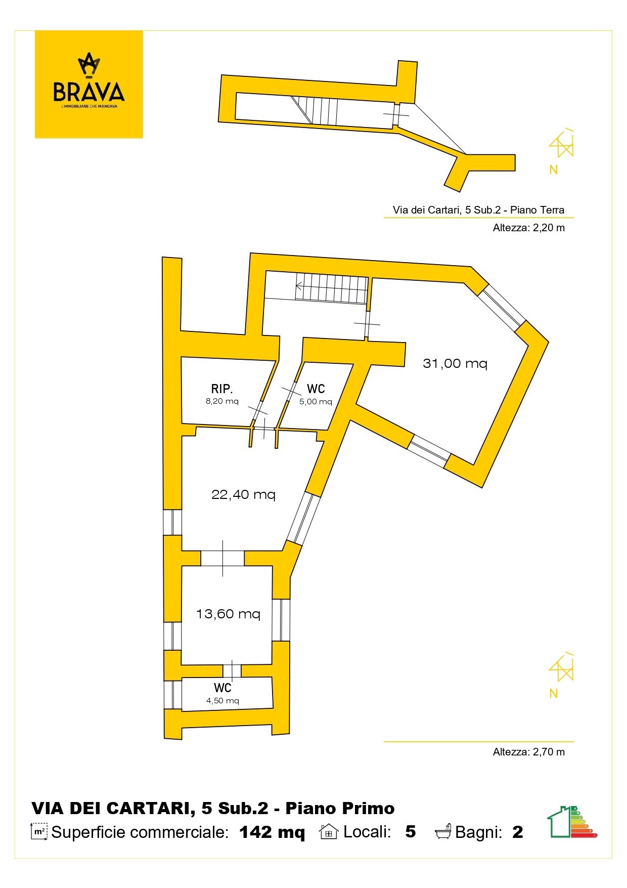 PLANIMETRIA COLORATA  Via dei Cartari, 5 Sub2_page-0001