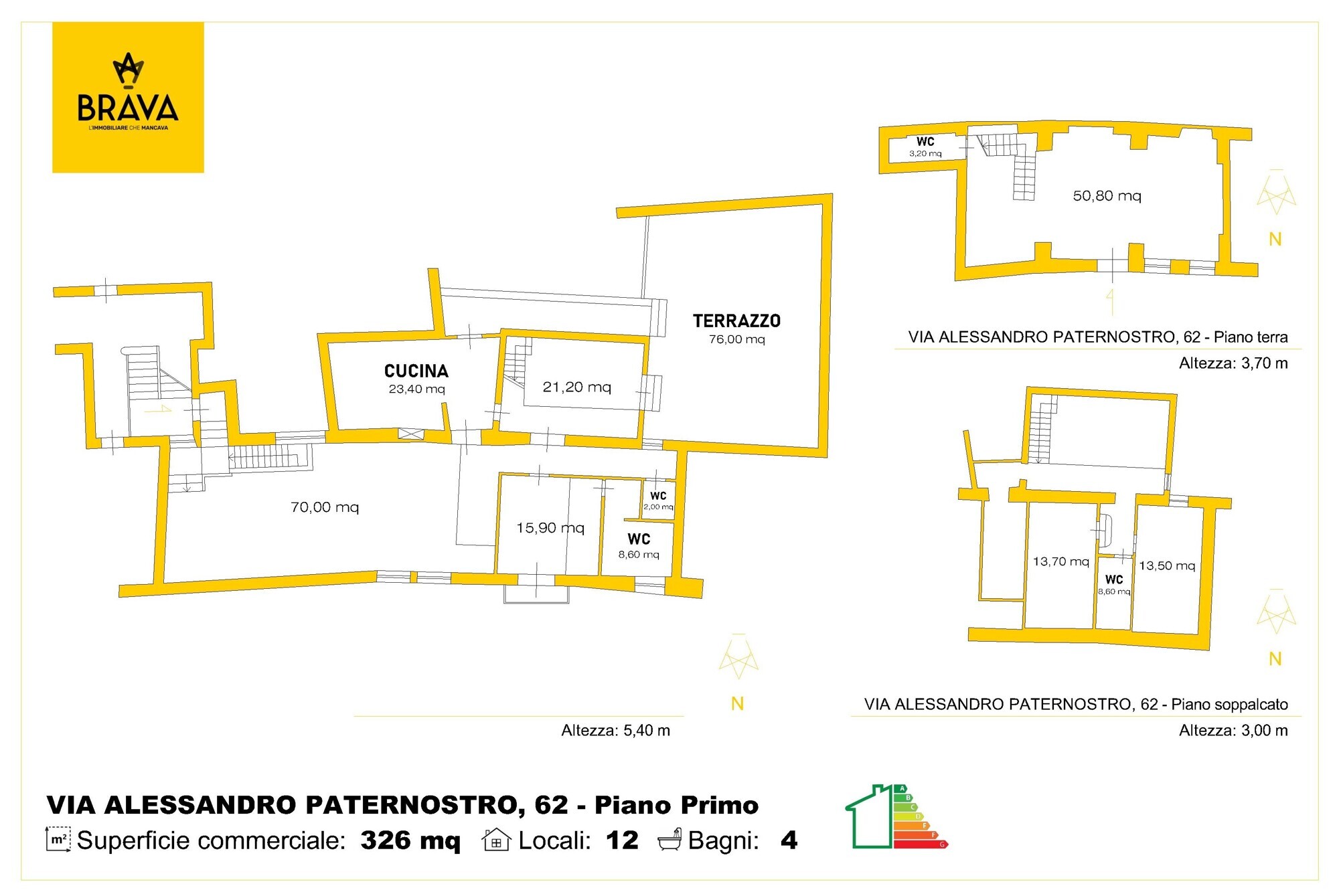 Planimetria Via A Paternostro, 62