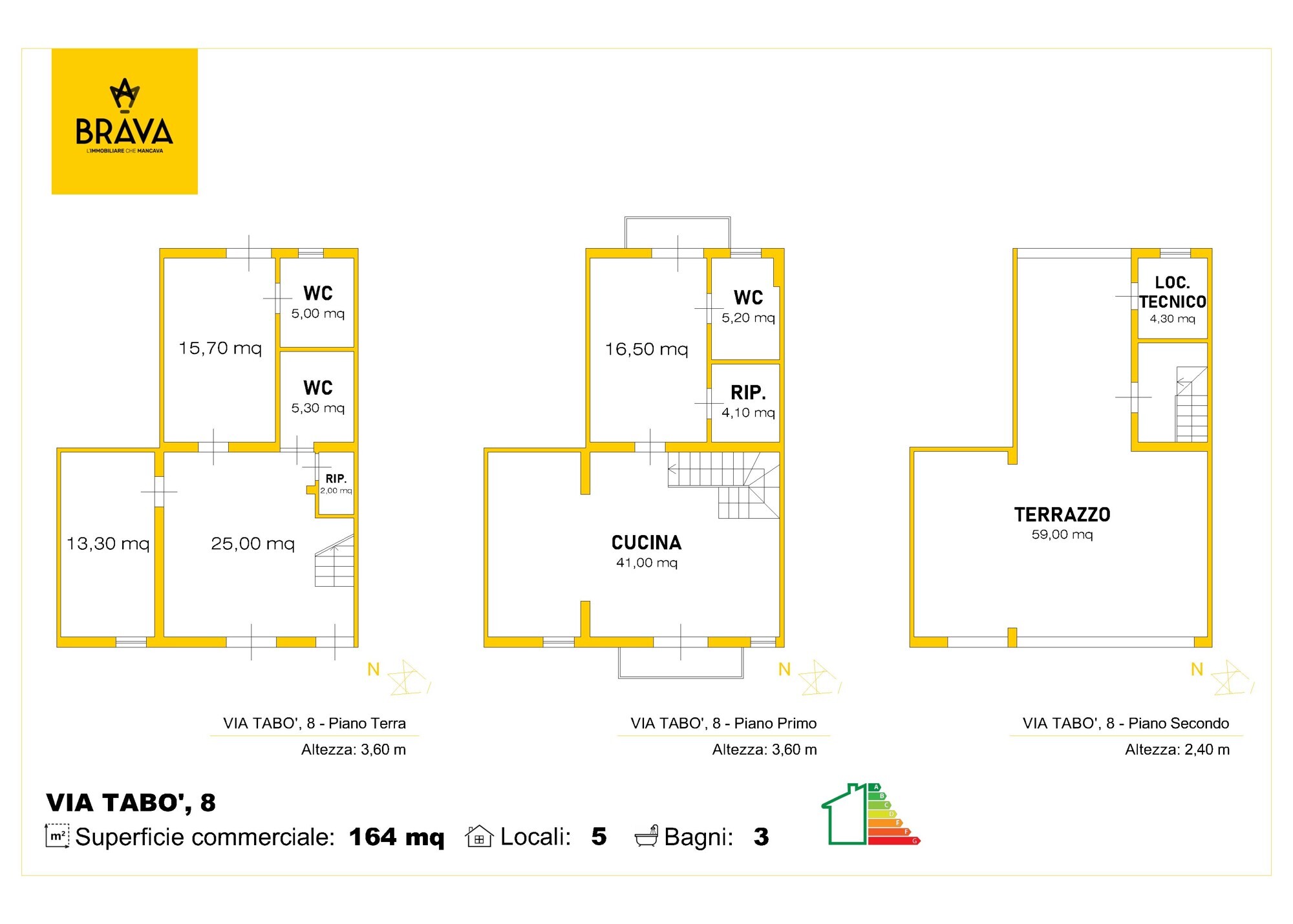 Planimetria Via Tabò, 8