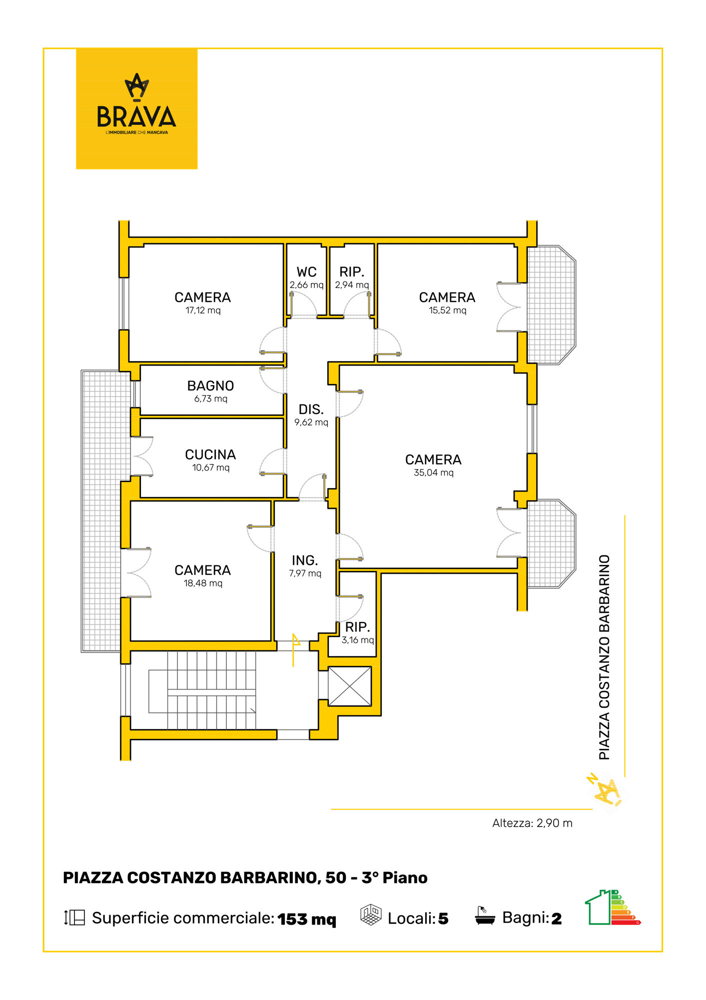 PIAZZA COSTANZO BARBARINO n. 50 Piano 3 (1)