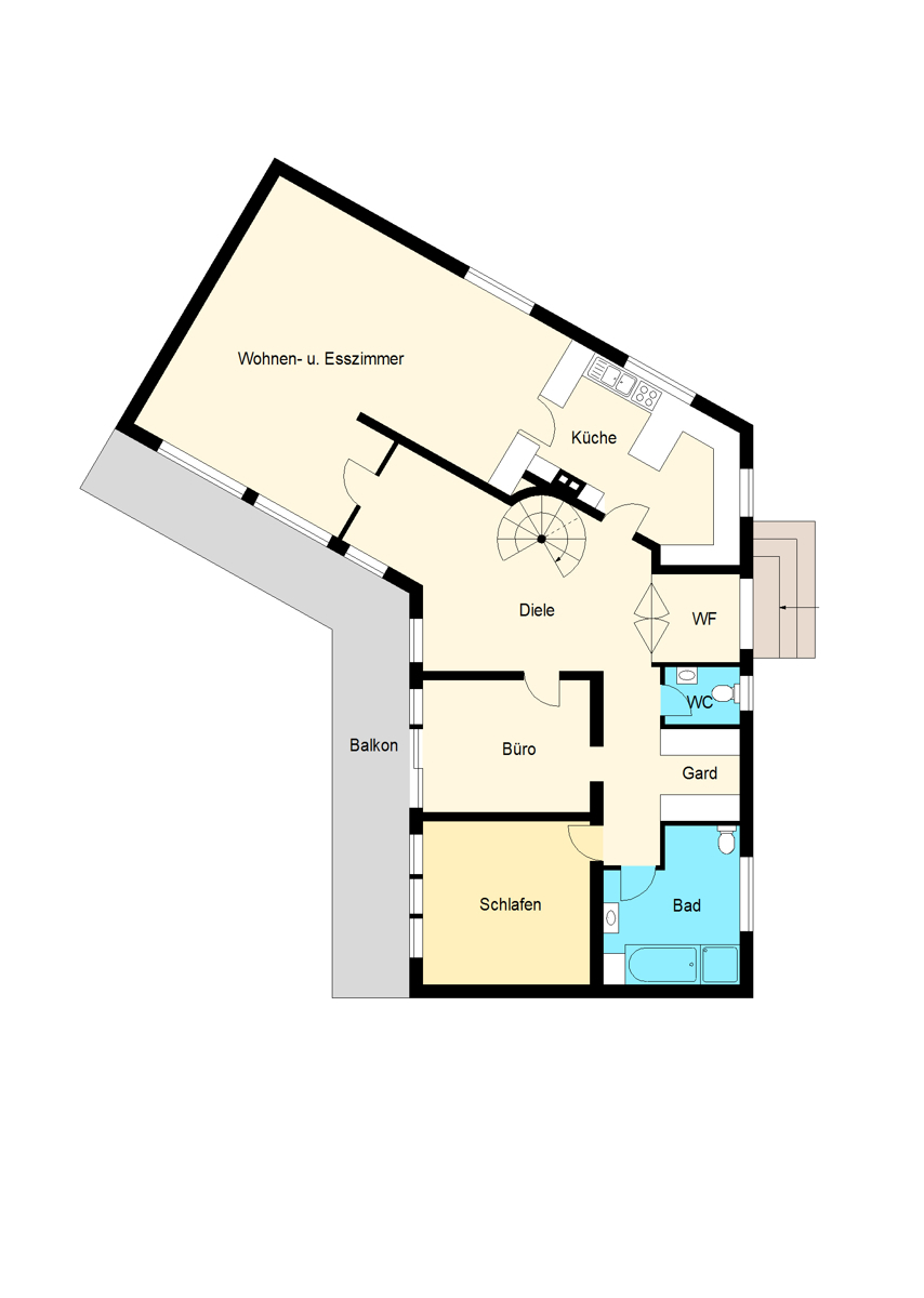 Obere Etage