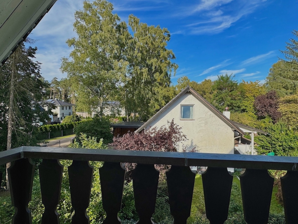 Blick vom Balkon