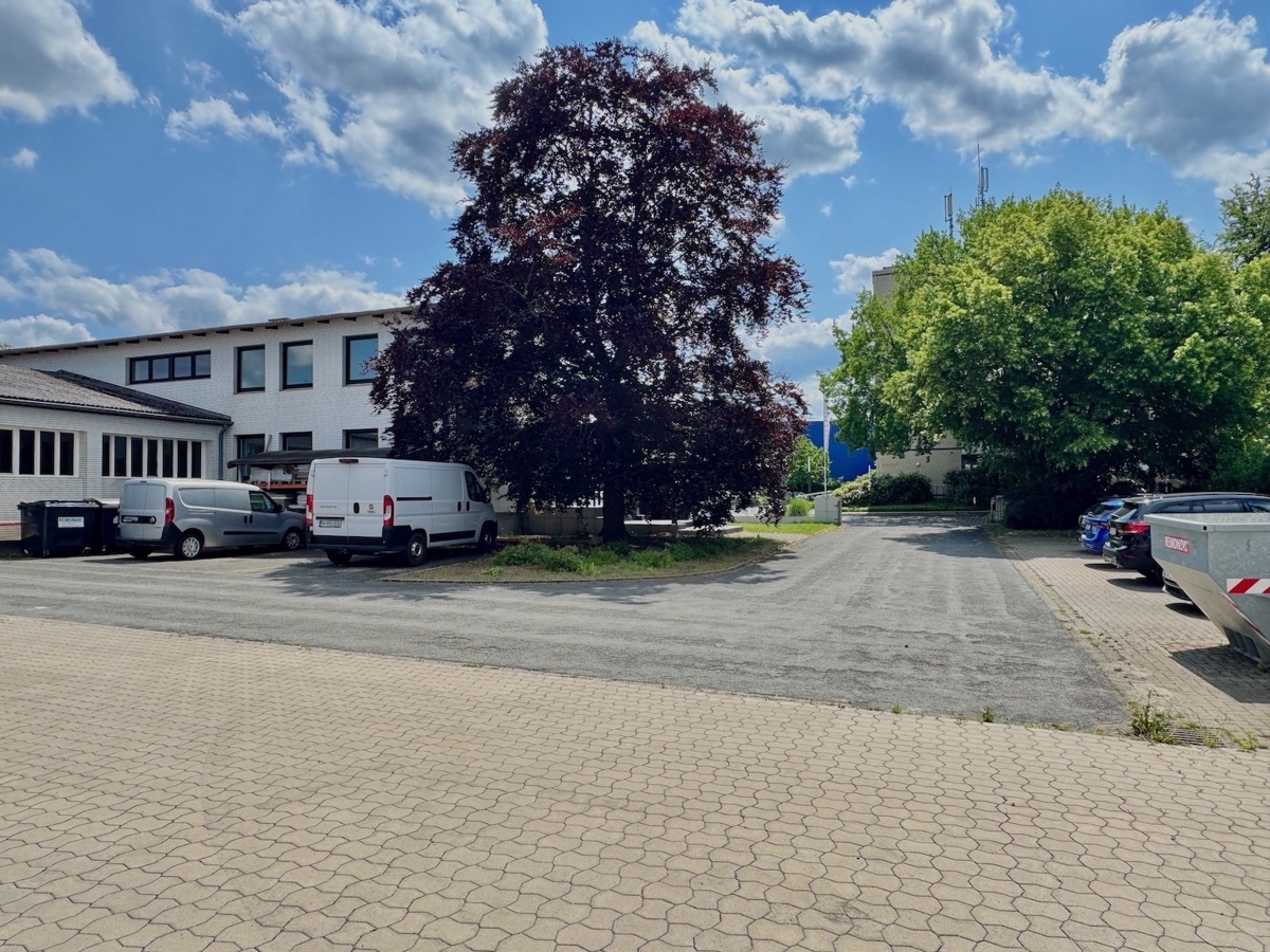 Blick aufs Bürogebäude