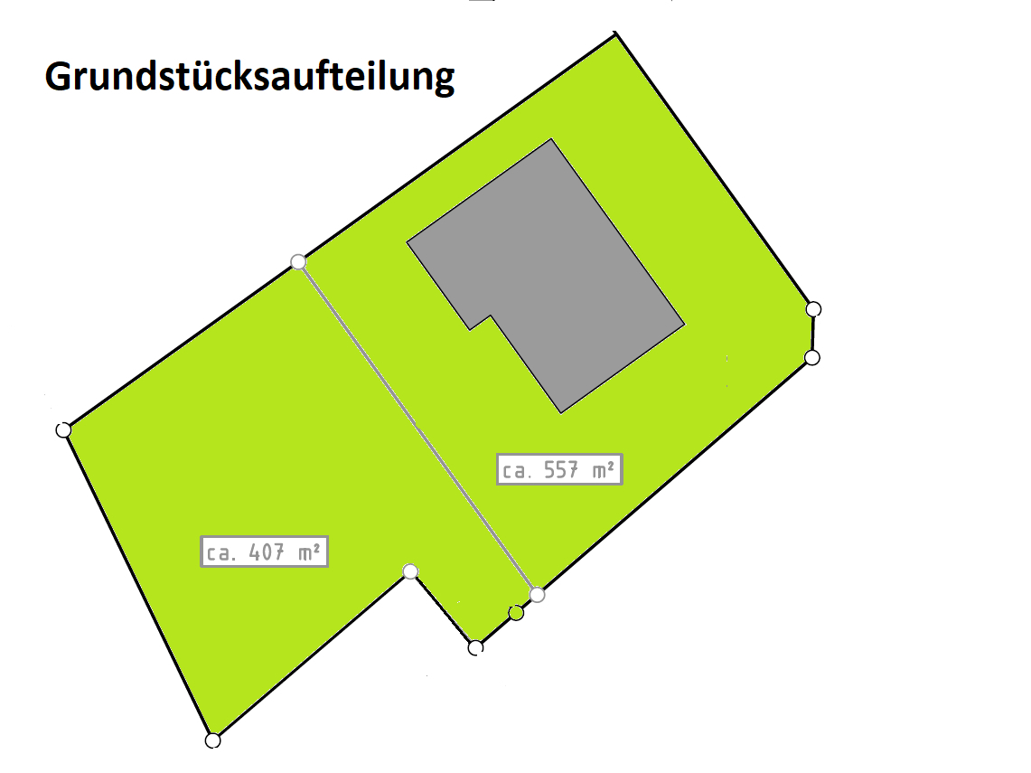 Grundstücksaufteilung