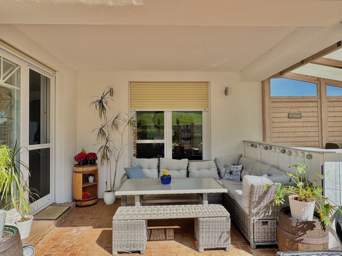 Überdachte Terrasse