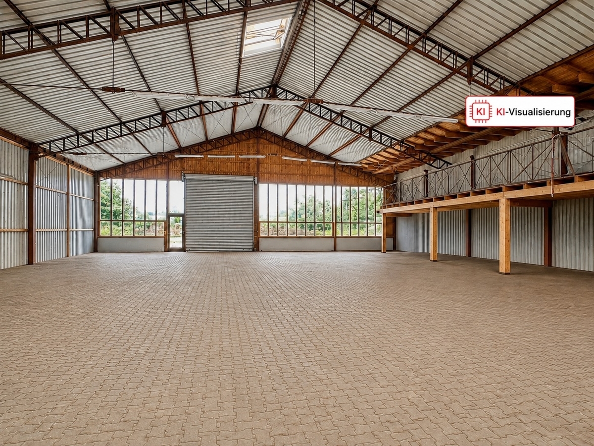 Visualisierung leere Halle