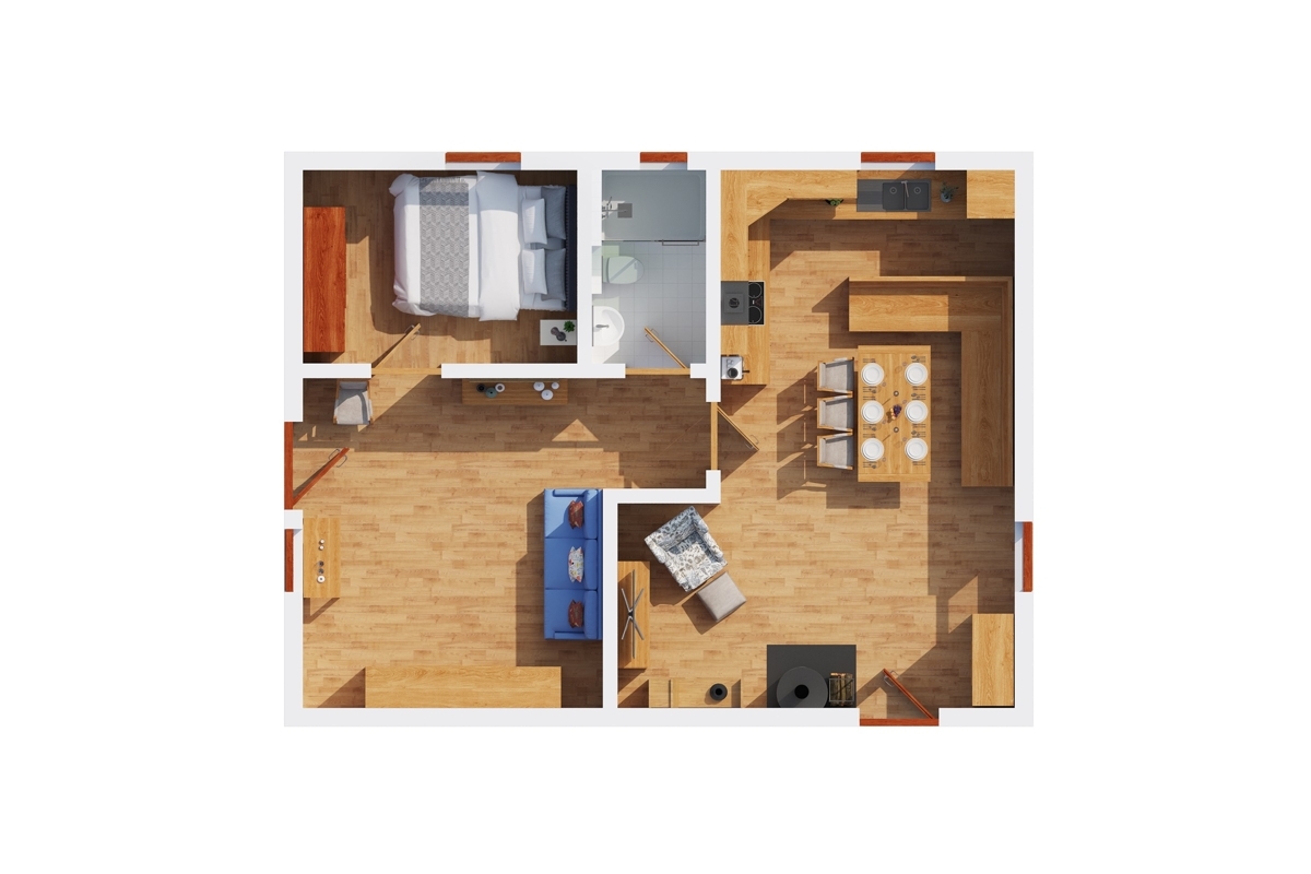 Raumaufteilung Jagdhaus