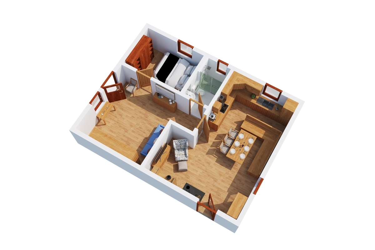 Raumaufteilung Jagdhaus