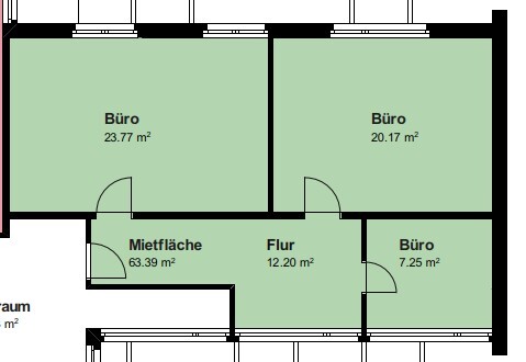 Grundriss grün