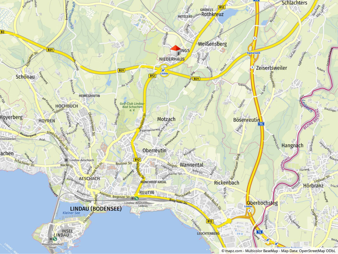 Geolyzer Kartenausschnitt