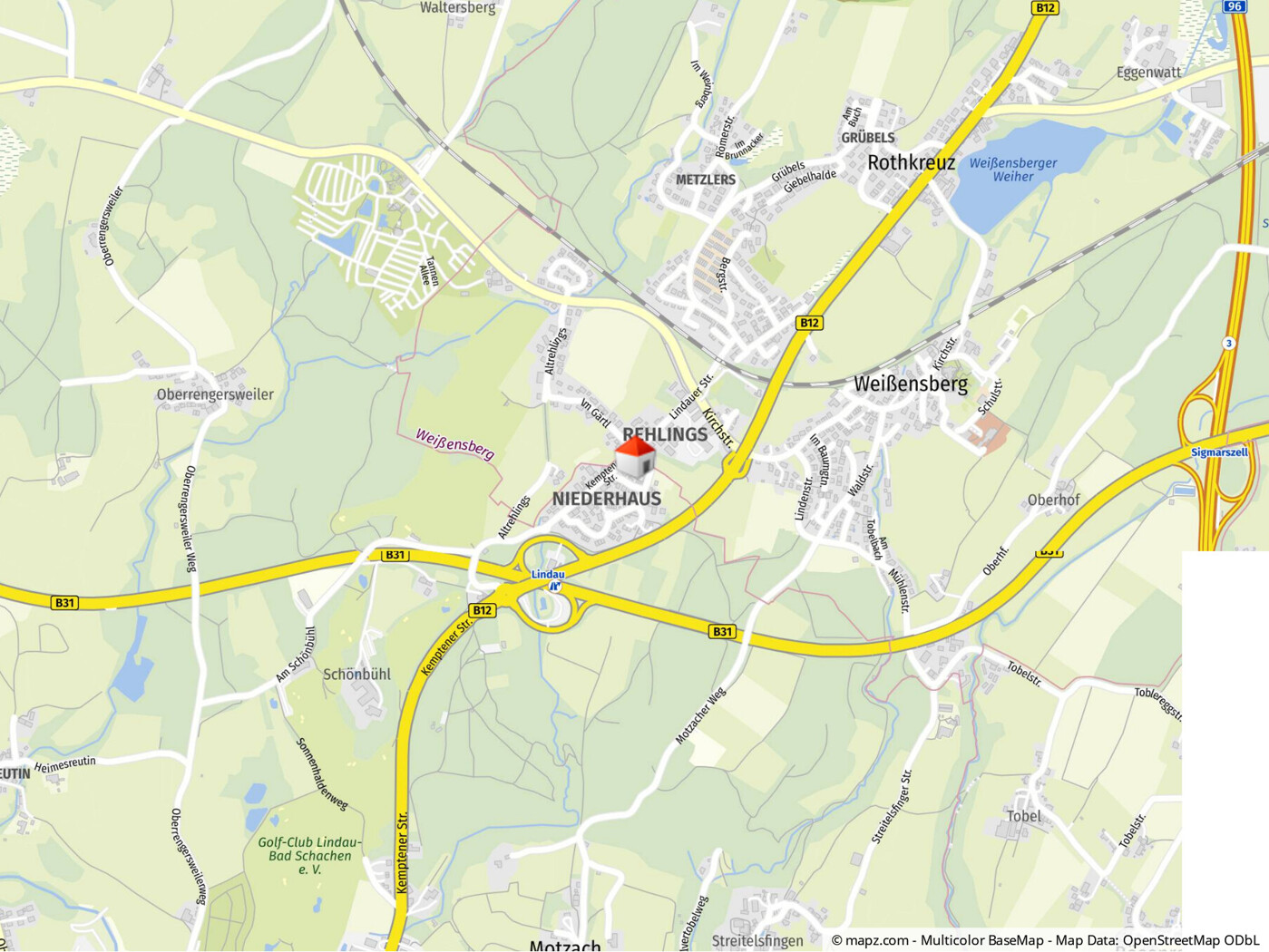 Geolyzer Kartenausschnitt