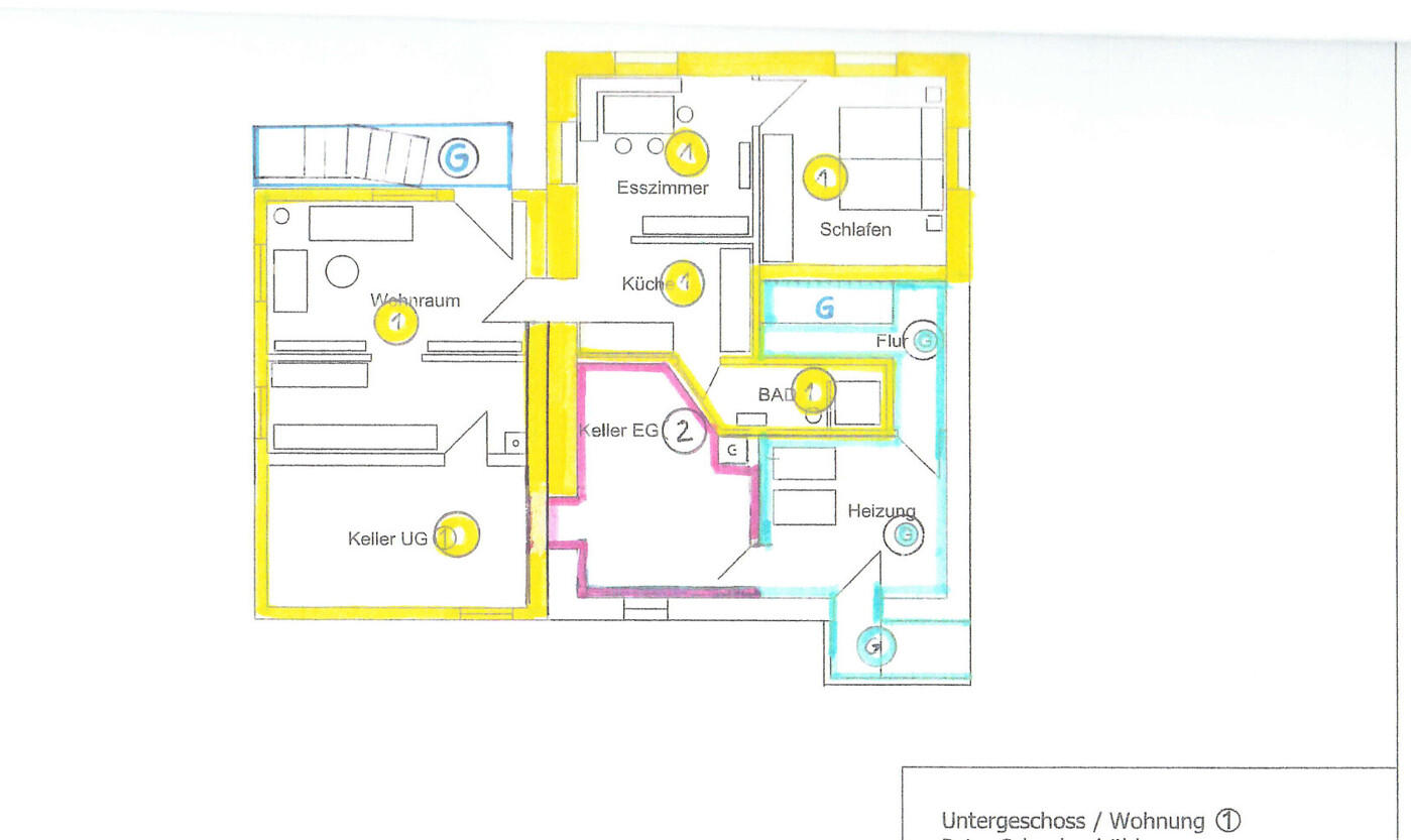 Grundriss Souterrain