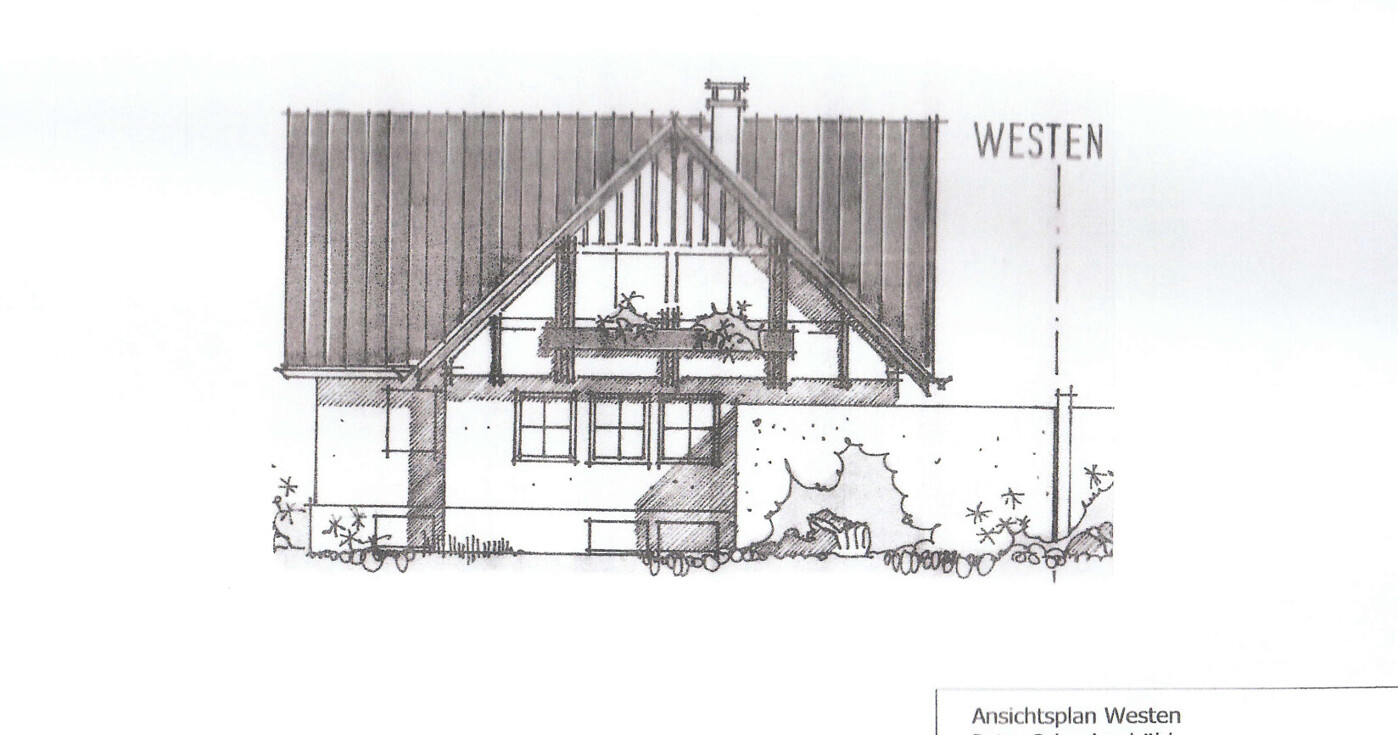 Baukörper Ansicht Westen